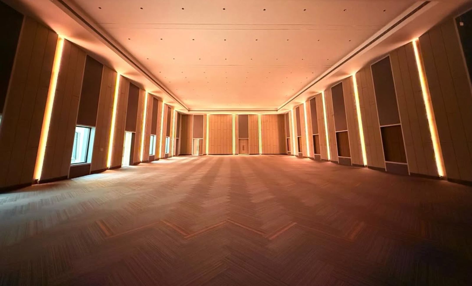 Indoor banquet hall at Sri Vinoda Convention